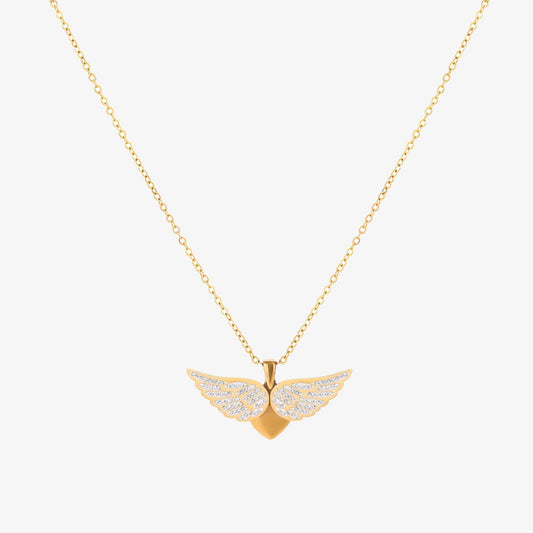 Soaring Angel Wings Necklace | Gold Maya Henry Jewelry