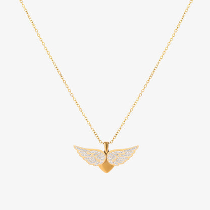 Soaring Angel Wings Necklace | Gold Maya Henry Jewelry