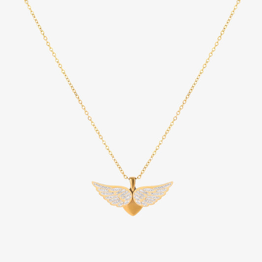 Soaring Angel Wings Necklace | Gold Maya Henry Jewelry