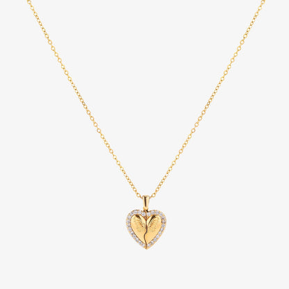 Butterfly Heart Necklace | Gold Maya Henry Jewelry