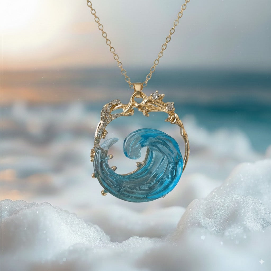 Azure Pledge Necklace | Gold Maya Henry Jewelry