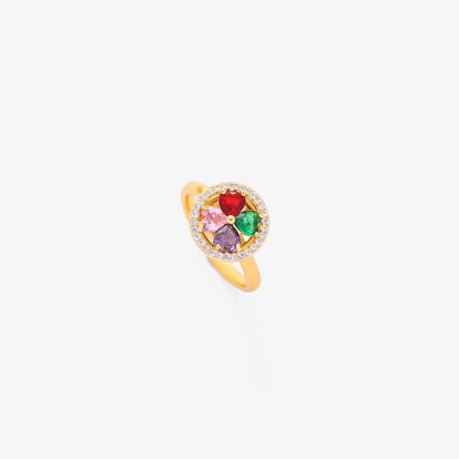 Colorwave Hearts Spinning Ring | Gold Maya Henry Jewelry
