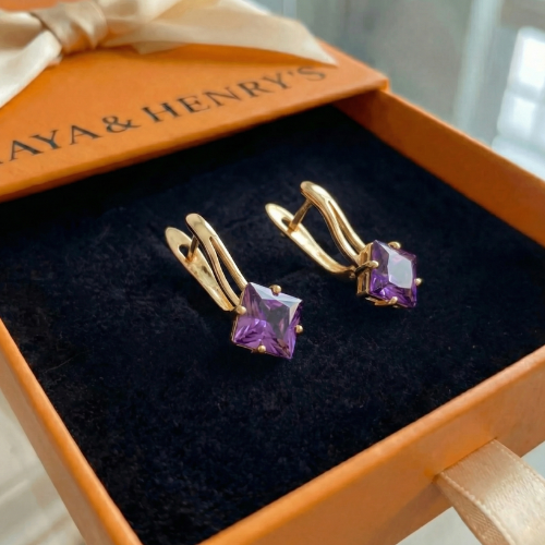 Zephira Crownlight Earrings | Rose Gold Maya Henry Jewelry