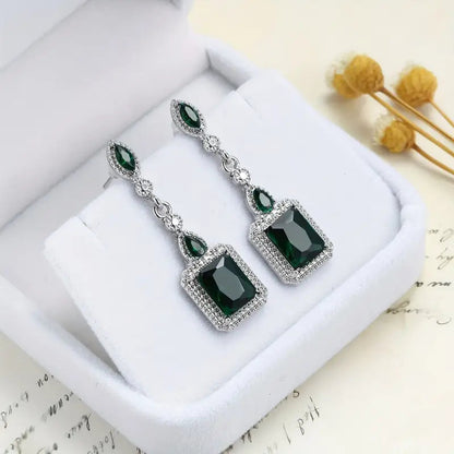 Clarion Verdancia Earrings | White Gold Maya Henry Jewelry