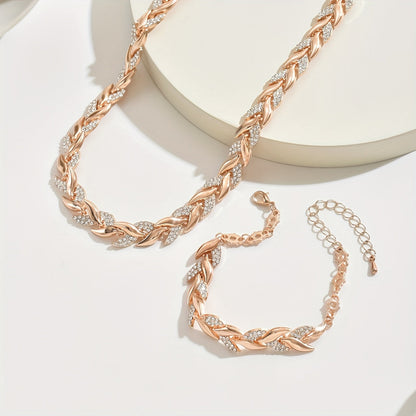 Elegant Glass Rhinestone Fish Tail Set Maya Henry Jewelry