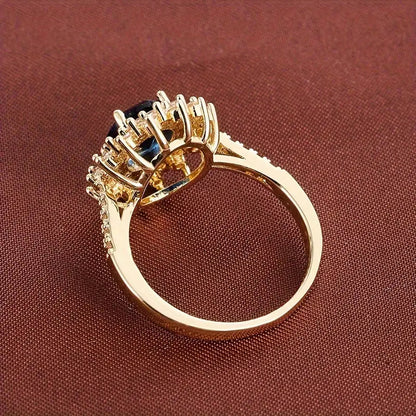 Vionne Saphirae Ring | Gold Maya Henry Jewelry