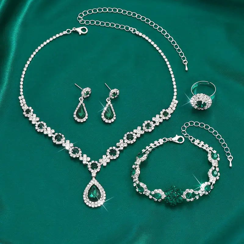 Adriana Lysandre Jewelry Set | White Gold Maya Henry Jewelry