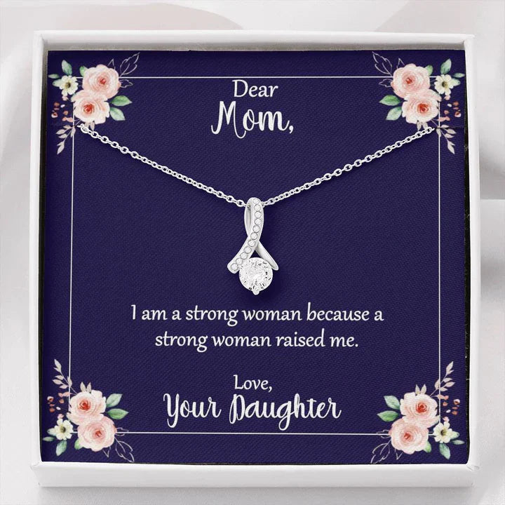 To My Mom - Strength Comes From You Necklace Maya Henry Jewelry