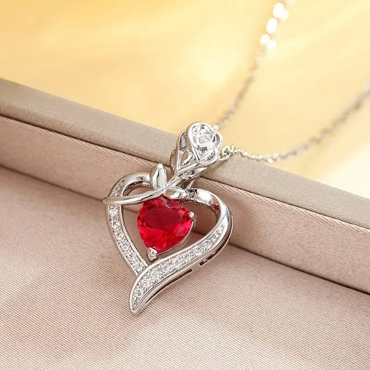 Rosira Emberveil Necklace | White Gold Maya Henry Jewelry