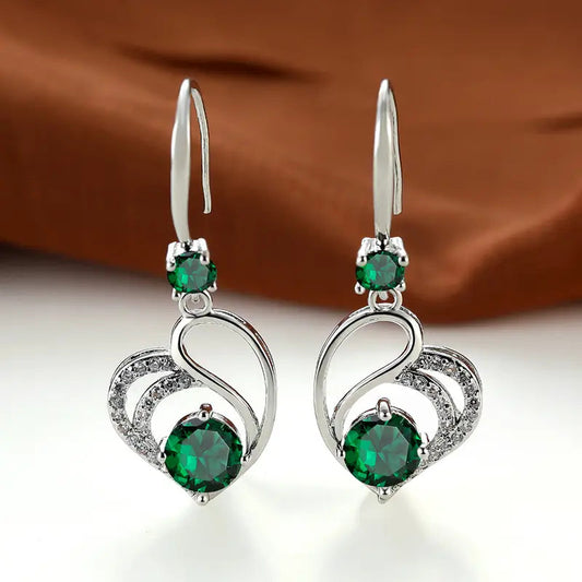 Seraphina Duval Earrings | White Gold Maya Henry Jewelry