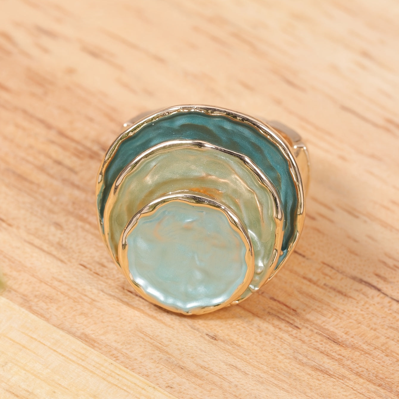 Boho Triple-Layer Enamel Ring Maya Henry Jewelry