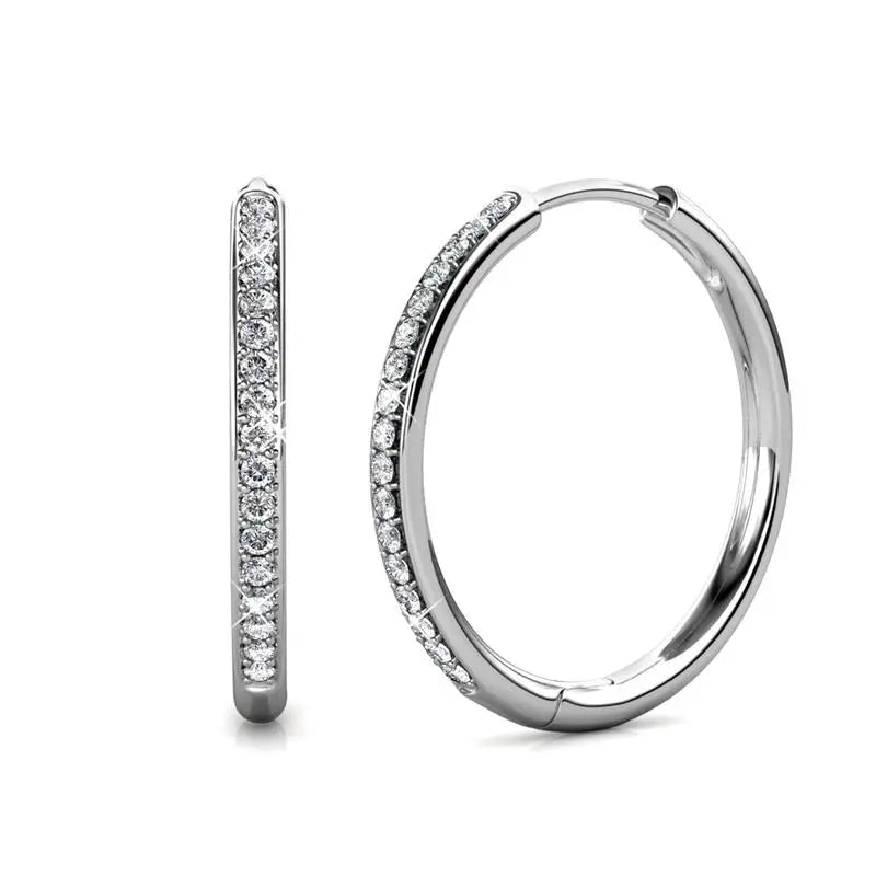 Sorel Pave Earrings | Gold Maya Henry Jewelry