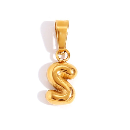 Sophisticated Bubble Letter Necklace Maya Henry Jewelry