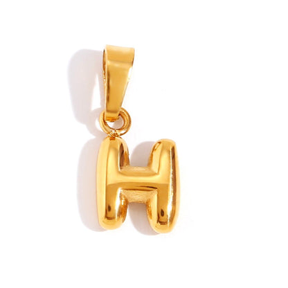 Sophisticated Bubble Letter Necklace Maya Henry Jewelry