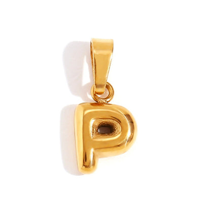 Sophisticated Bubble Letter Necklace Maya Henry Jewelry