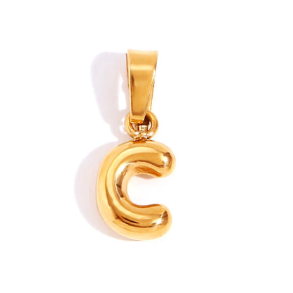 Sophisticated Bubble Letter Necklace Maya Henry Jewelry