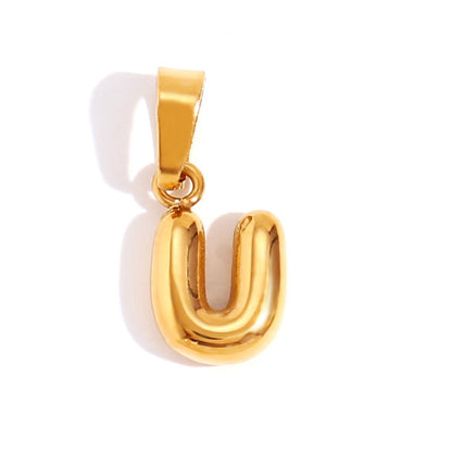 Sophisticated Bubble Letter Necklace Maya Henry Jewelry