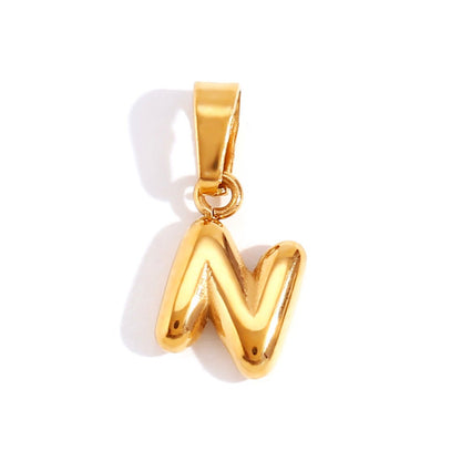Sophisticated Bubble Letter Necklace Maya Henry Jewelry