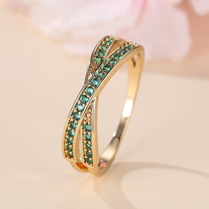 Emerald Flow Ring | Gold Maya Henry Jewelry