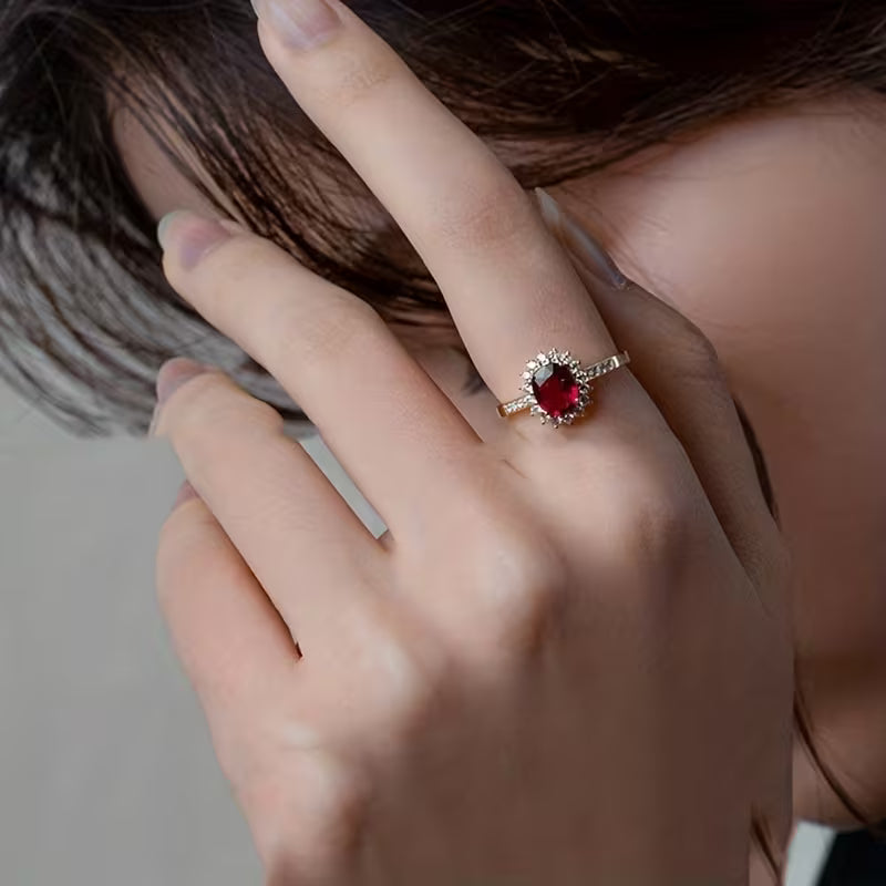 Empress Red Ring | Gold Maya Henry Jewelry