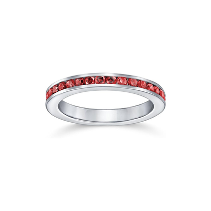 Ruby Eternity Band Ring | White Gold Maya Henry Jewelry