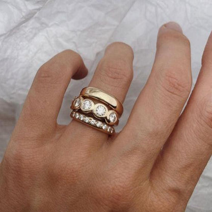 Radiance - Forged Gold Rings Maya Henry Jewelry