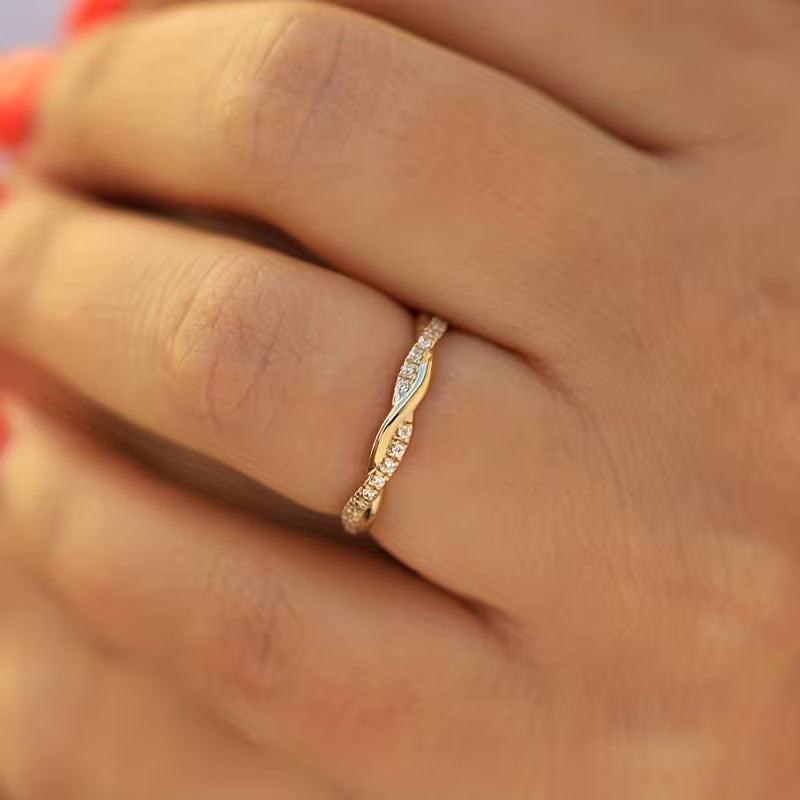 Two Style Accent Ring | Gold Maya Henry Jewelry