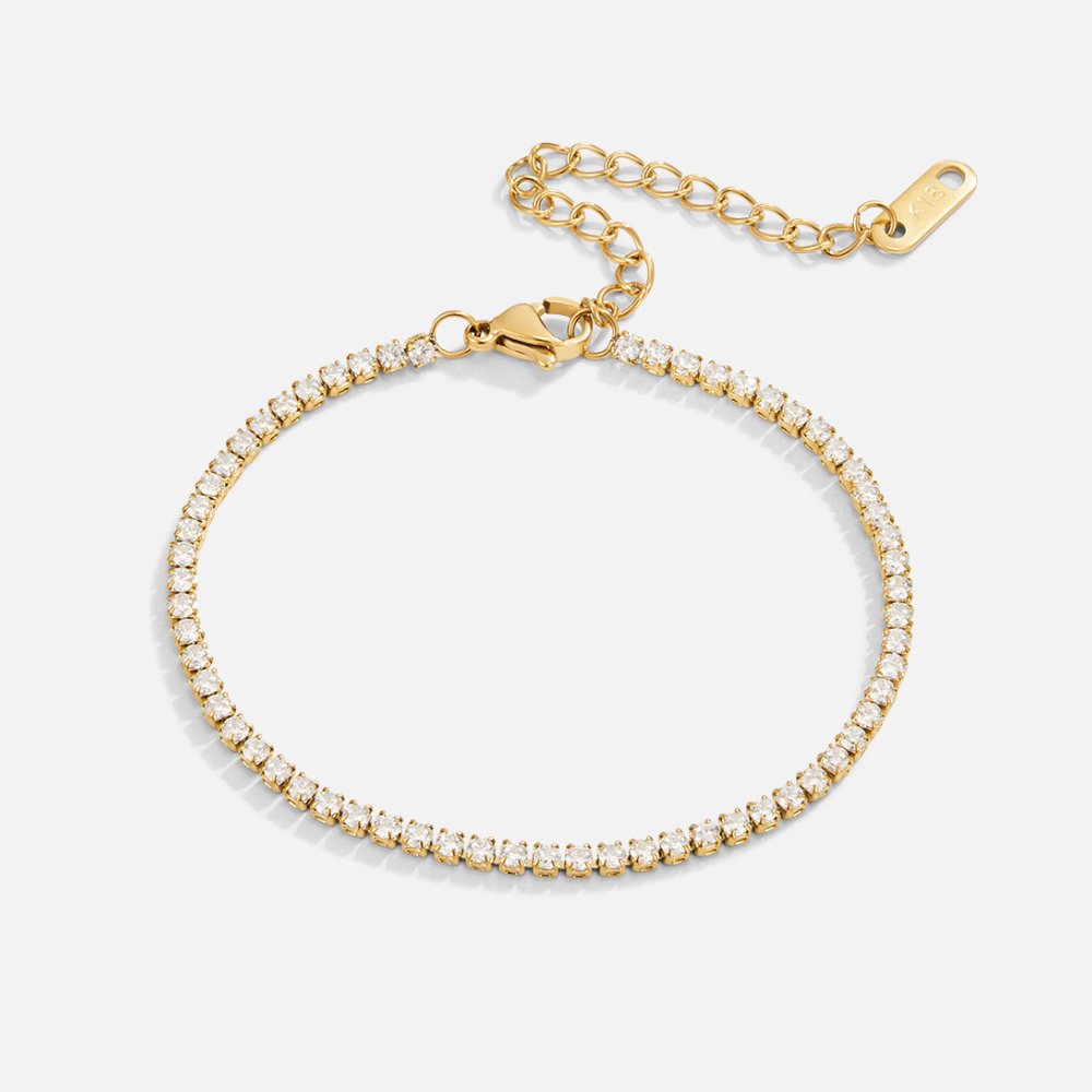 Cordelia Gold Tennis Bracelet Maya Henry Jewelry