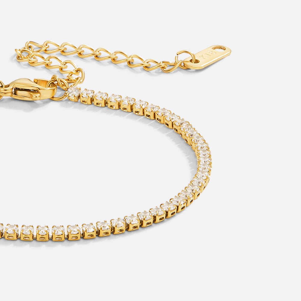 Cordelia Gold Tennis Bracelet Maya Henry Jewelry
