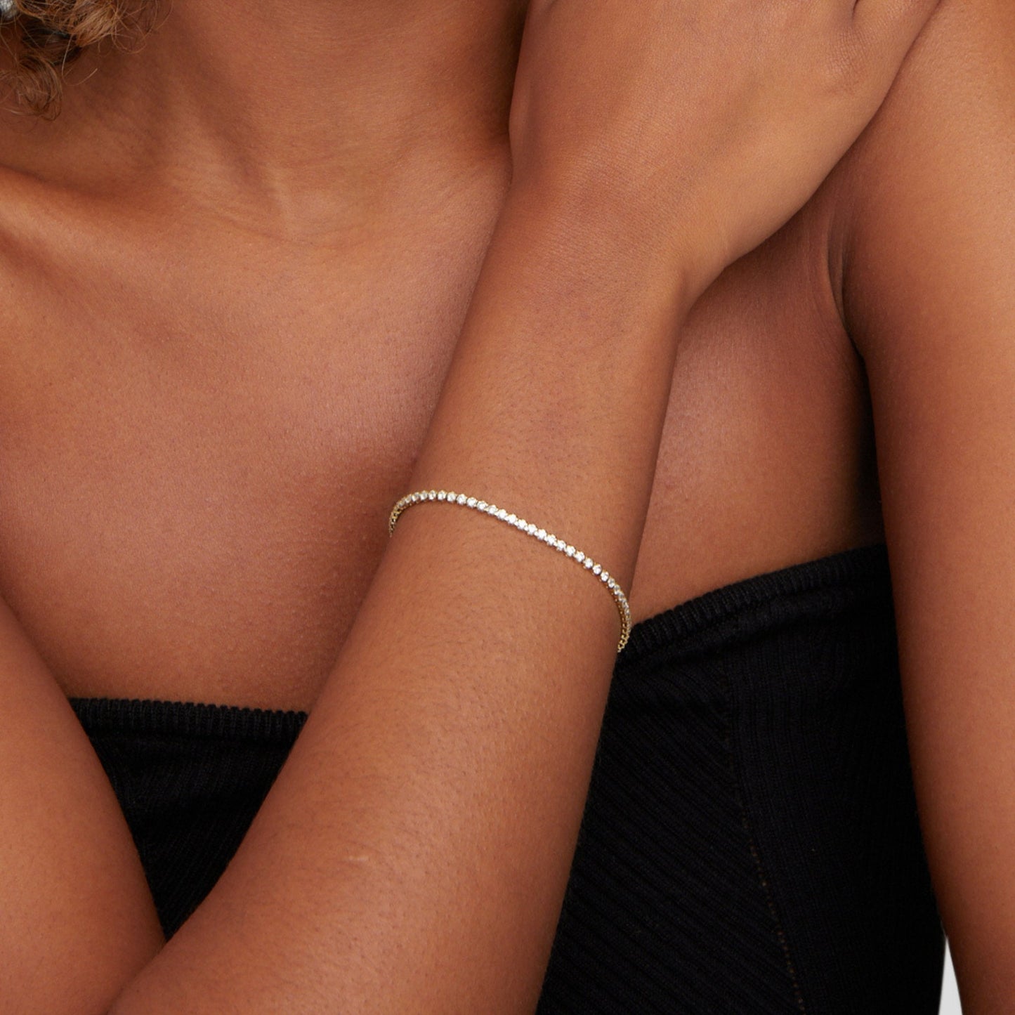 Cordelia Gold Tennis Bracelet Maya Henry Jewelry