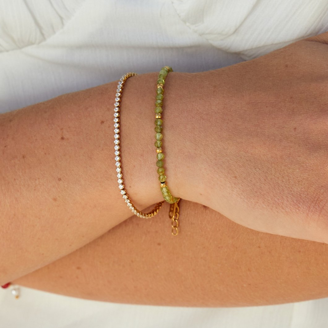 Cordelia Gold Tennis Bracelet Maya Henry Jewelry
