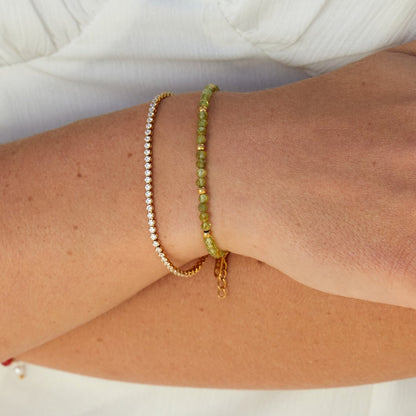 Cordelia Gold Tennis Bracelet Maya Henry Jewelry