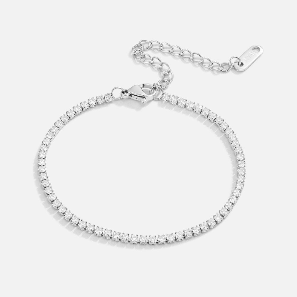 Cordelia Silver Tennis Bracelet Maya Henry Jewelry