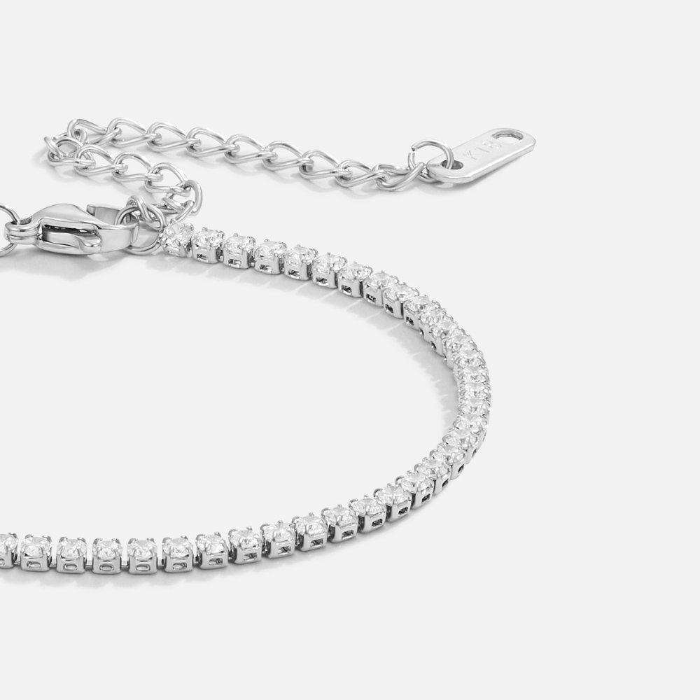 Cordelia Silver Tennis Bracelet Maya Henry Jewelry