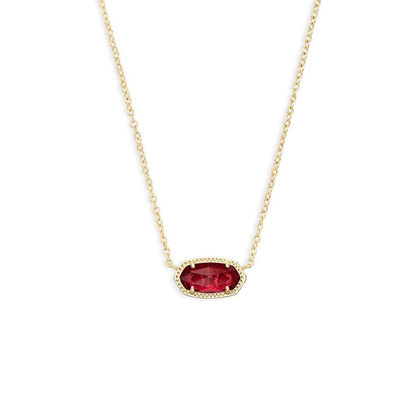 Classic Oval Ruby Necklace | Gold Maya Henry Jewelry