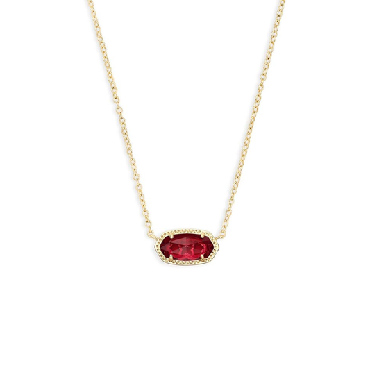 Classic Oval Ruby Necklace | Gold Maya Henry Jewelry