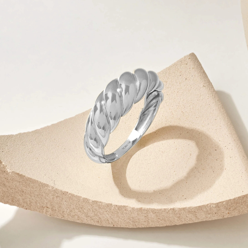 Croissant Ring | White Gold Maya Henry Jewelry