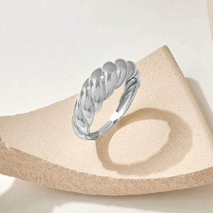 Croissant Ring | White Gold Maya Henry Jewelry