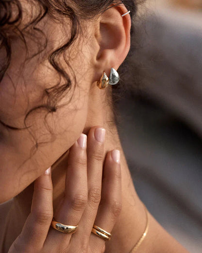 Mato Drop Earrings | White Gold Maya Henry Jewelry