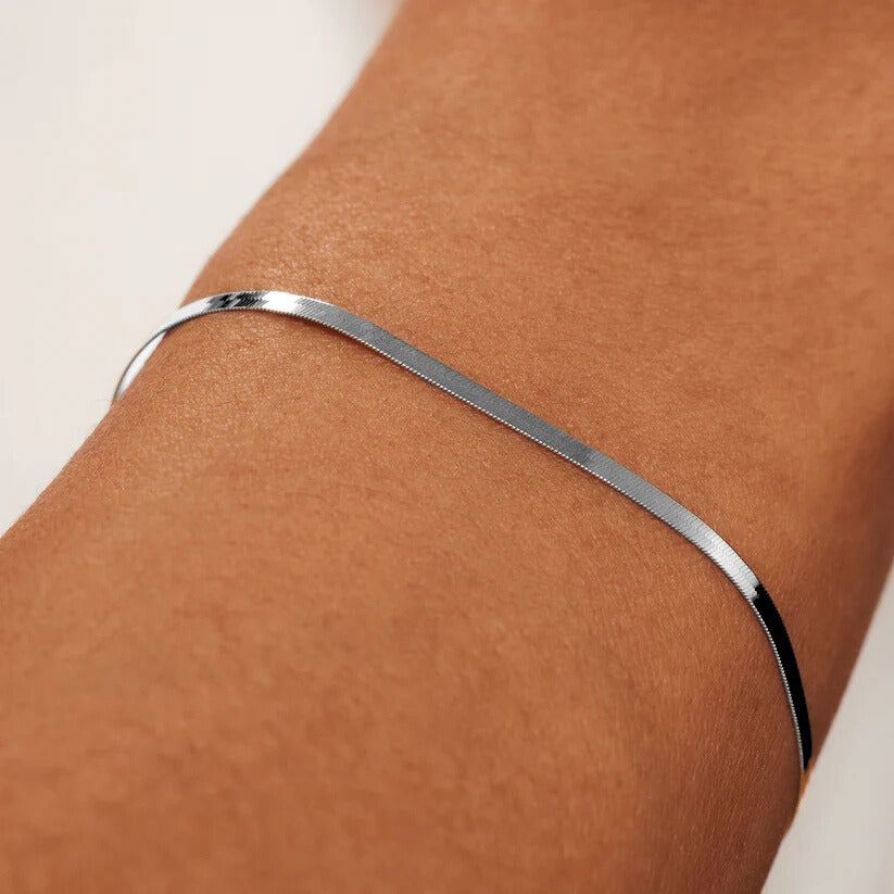 Soleil Serpent Bracelet | White Gold Maya Henry Jewelry