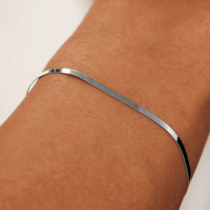 Soleil Serpent Bracelet | White Gold Maya Henry Jewelry