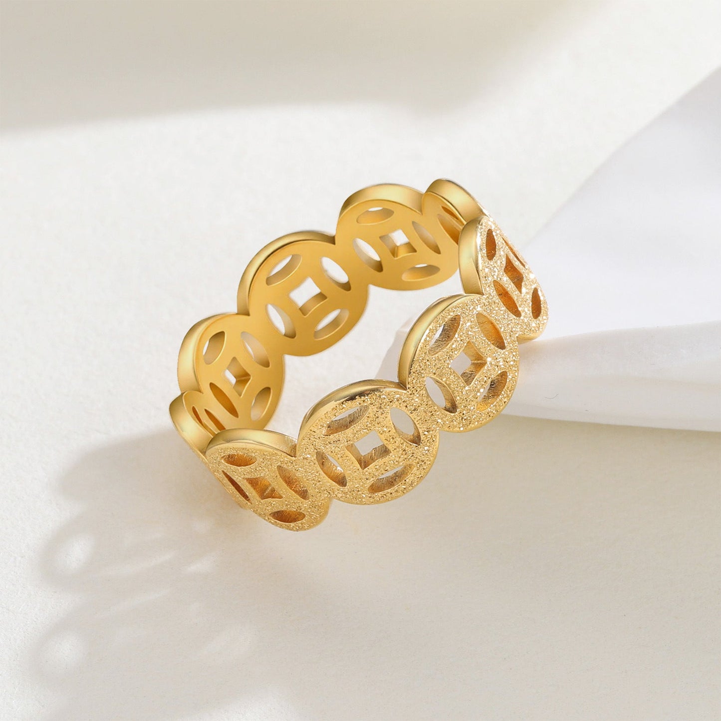 Ella Classic Pattern Ring | Gold Maya Henry Jewelry