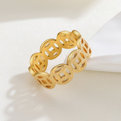 Ella Classic Pattern Ring | Gold Maya Henry Jewelry