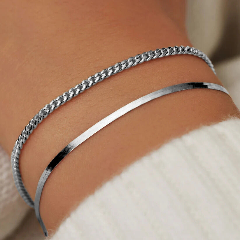 Soleil Serpent Bracelet | White Gold Maya Henry Jewelry