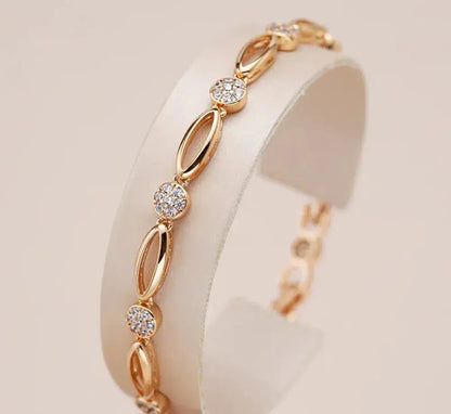 Elegant Golden Zirconia Bracelet Maya Henry Jewelry