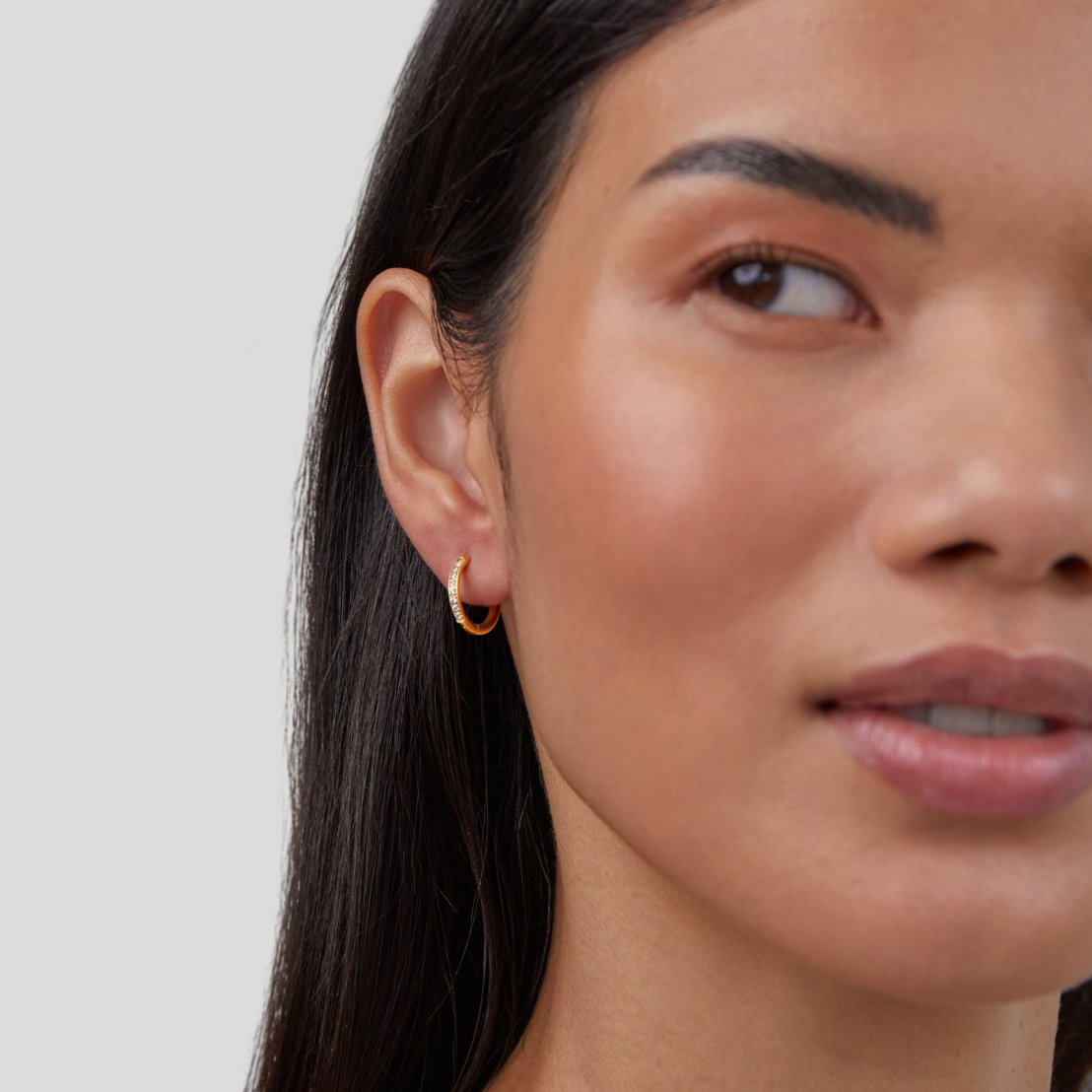 Eternity Hoop Earrings Maya Henry Jewelry