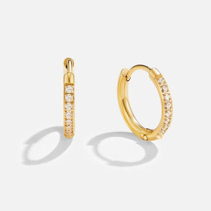Eternity Hoop Earrings Maya Henry Jewelry