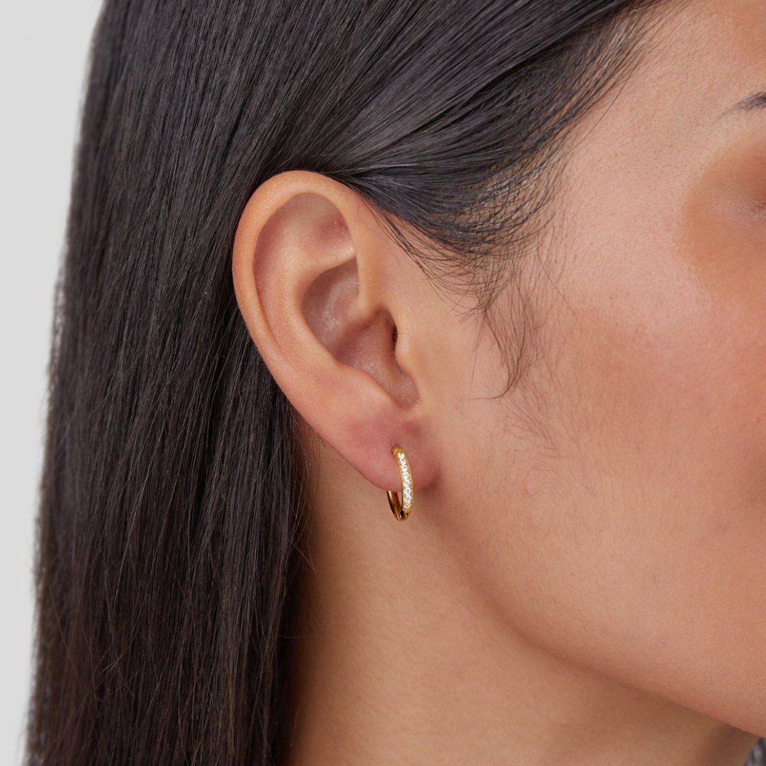 Eternity Hoop Earrings Maya Henry Jewelry
