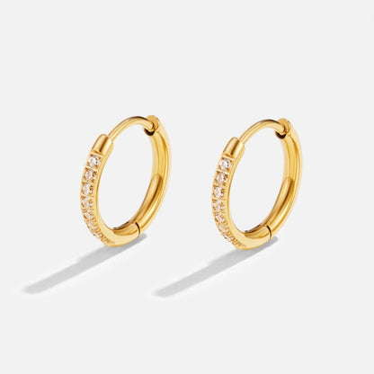 Eternity Hoop Earrings Maya Henry Jewelry