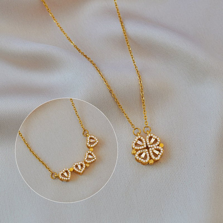 Amora Quadrifolia Necklace | White Gold Maya Henry Jewelry